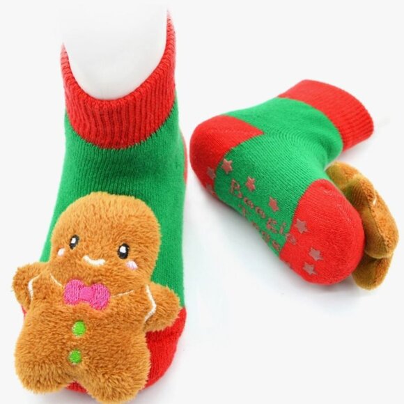 Gingerbread Rattle Socks - Picture 1 of 2